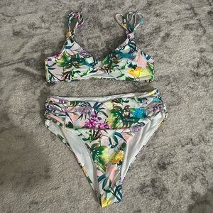 Floral bathing suit